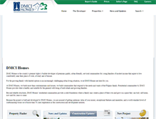 Tablet Screenshot of dmci-homes.ph